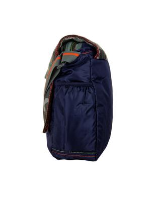 blue polyester messenger sling bag - 15432500 - Standard Image - 4