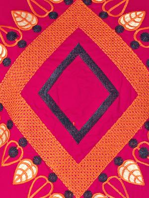 Straight embroidered kurta - 15433171 - Standard Image - 4
