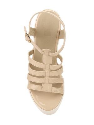 beige ankle strap sandals - 15433369 - Standard Image - 4