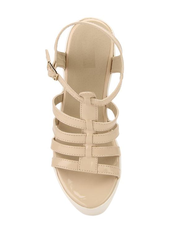 beige ankle strap sandals - 15433369 - Zoom Image - 4