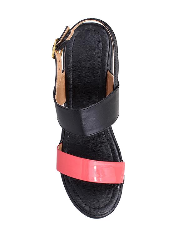 black back strap sandals - 15433370 - Zoom Image - 4