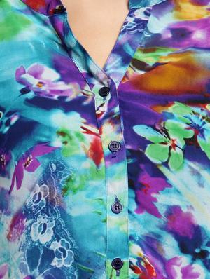 long sleeved floral shirt - 15434399 - Standard Image - 4