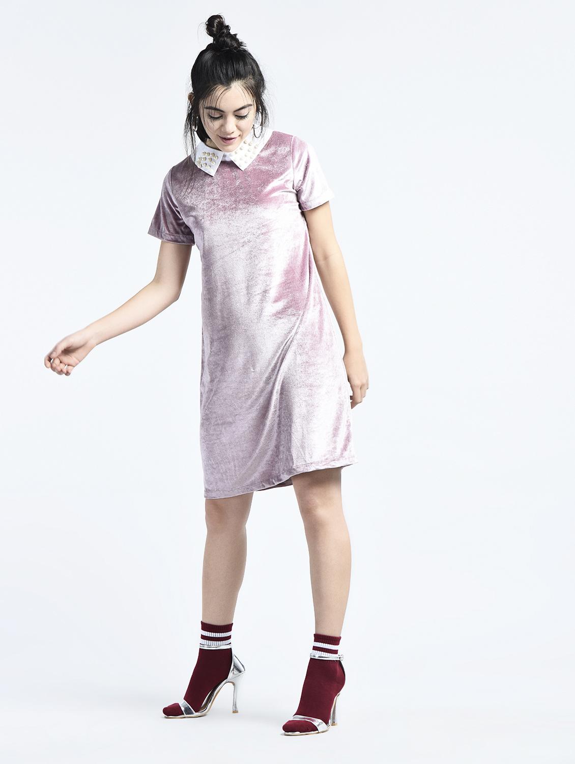 Pearl embellished collar shift dress - 15434404 - Zoom Image - 4