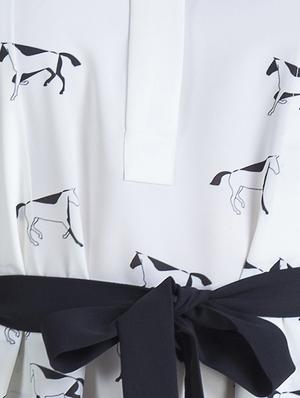 bow tie-up front high-low top - 15434476 - Standard Image - 4