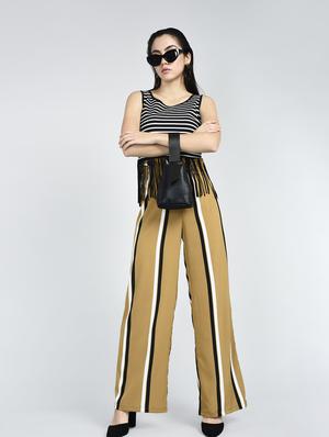 fringed hem striped top - 15434659 - Standard Image - 4