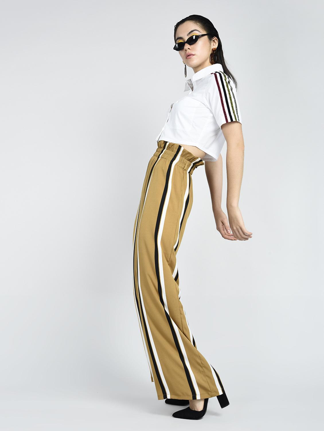 taping detail crop shirt - 15434665 - Zoom Image - 4