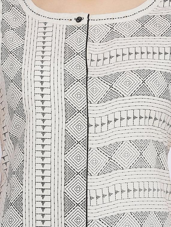 a-line printed kurta - 15434793 - Zoom Image - 4