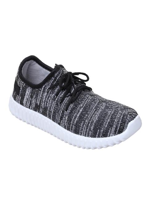 black lace-up sports shoes - 15435120 - Standard Image - 1