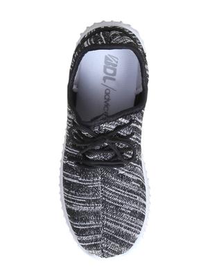 black lace-up sports shoes - 15435120 - Standard Image - 4