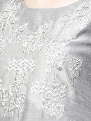 straight pastels embroidered kurta - 15435926 - Standard Image - 4
