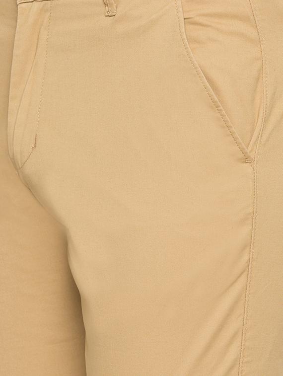 beige cotton chinos - 15436109 - Zoom Image - 4