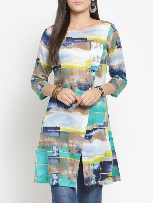 A-line abstract kurta - 15436487 - Very Small Image - 1