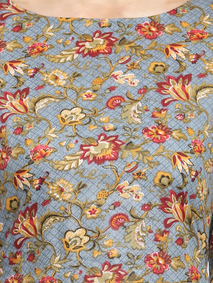 a-line printed kurta - 15436749 - Zoom Image - 4