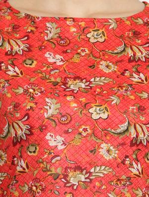 a-line printed kurta - 15436750 - Standard Image - 4