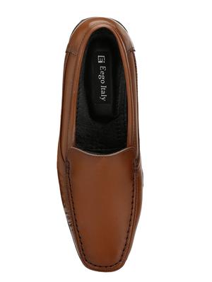 brown Leather formal slip ons - 15436975 - Standard Image - 4