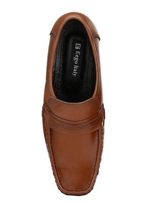 brown leather formal slip ons - 15436979 - Standard Image - 4