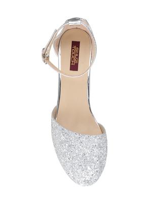 silver ankle strap sandals - 15436998 - Standard Image - 4