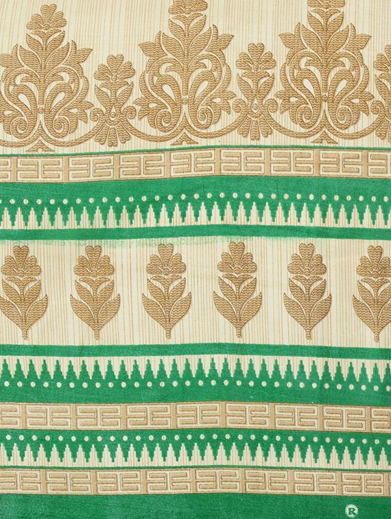 Floral printed saree with blouse - 15437019 - Zoom Image - 4