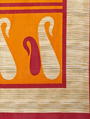Paisley Printed saree with blouse - 15437030 - Standard Image - 4