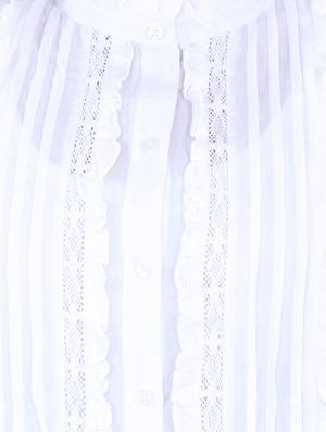 frilled neck pin tucks detail shirt - 15438000 - Standard Image - 4