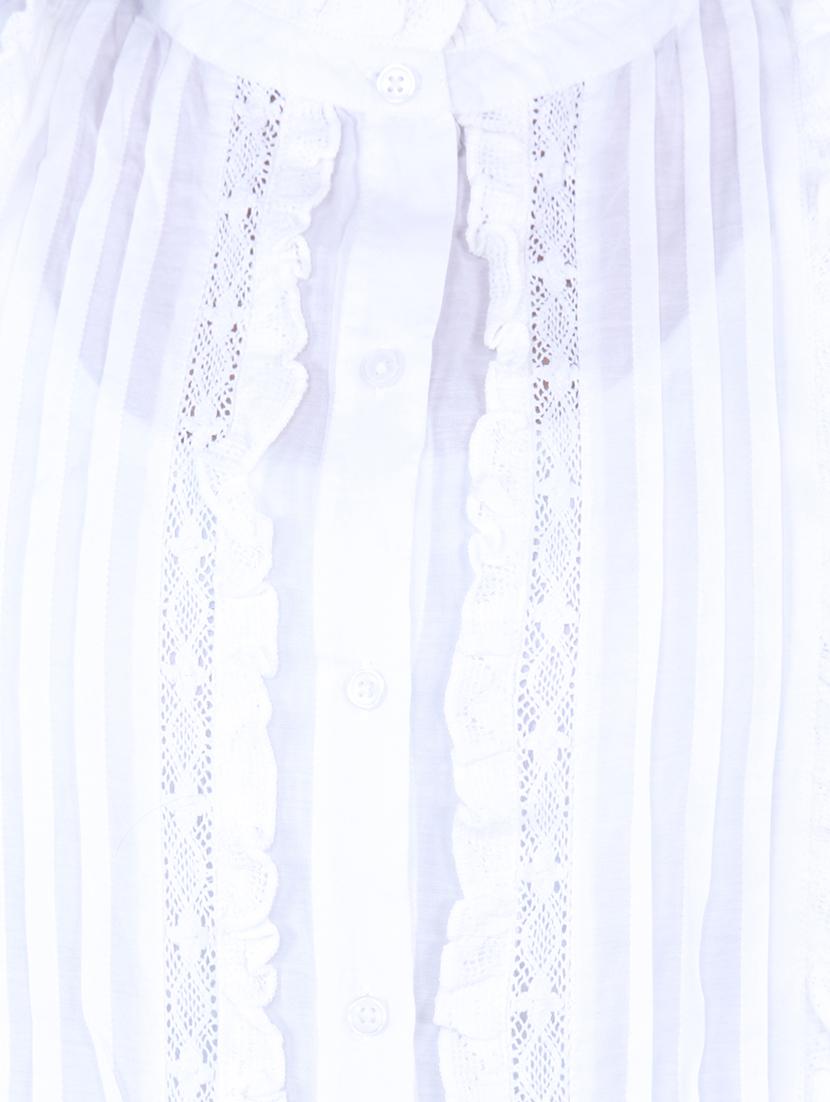 frilled neck pin tucks detail shirt - 15438000 - Zoom Image - 4