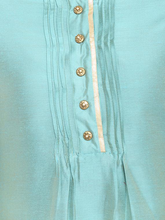 Gota patti kurta with pant set - 15438286 - Zoom Image - 4