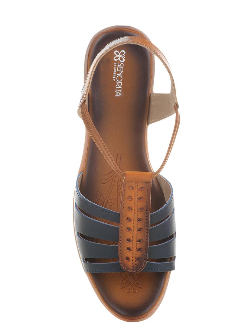 navy back strap sandals - 15438566 - Zoom Image - 4