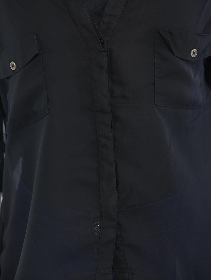 sheer patch pocket detail shirt - 15438726 - Zoom Image - 4