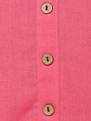 button down solid tunic - 15439022 - Standard Image - 4
