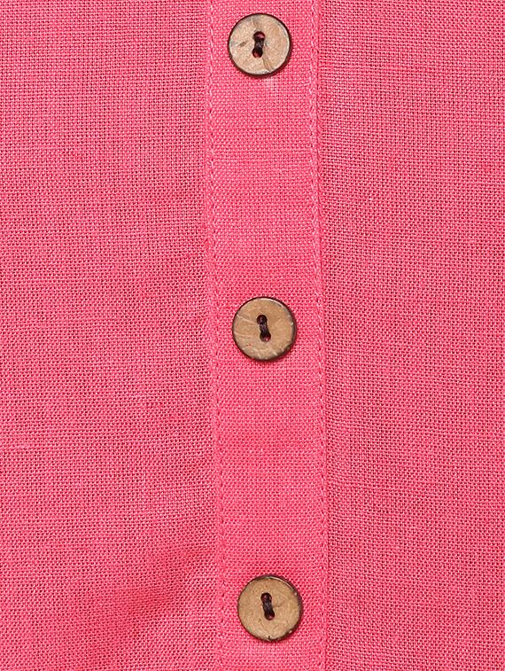 button down solid tunic - 15439022 - Zoom Image - 4