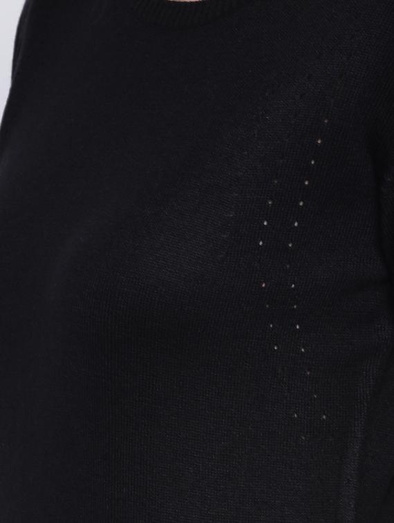 pointelle knit woolen pullover - 15440746 - Zoom Image - 4