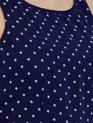 polka dotted maxi dress - 15443896 - Standard Image - 4