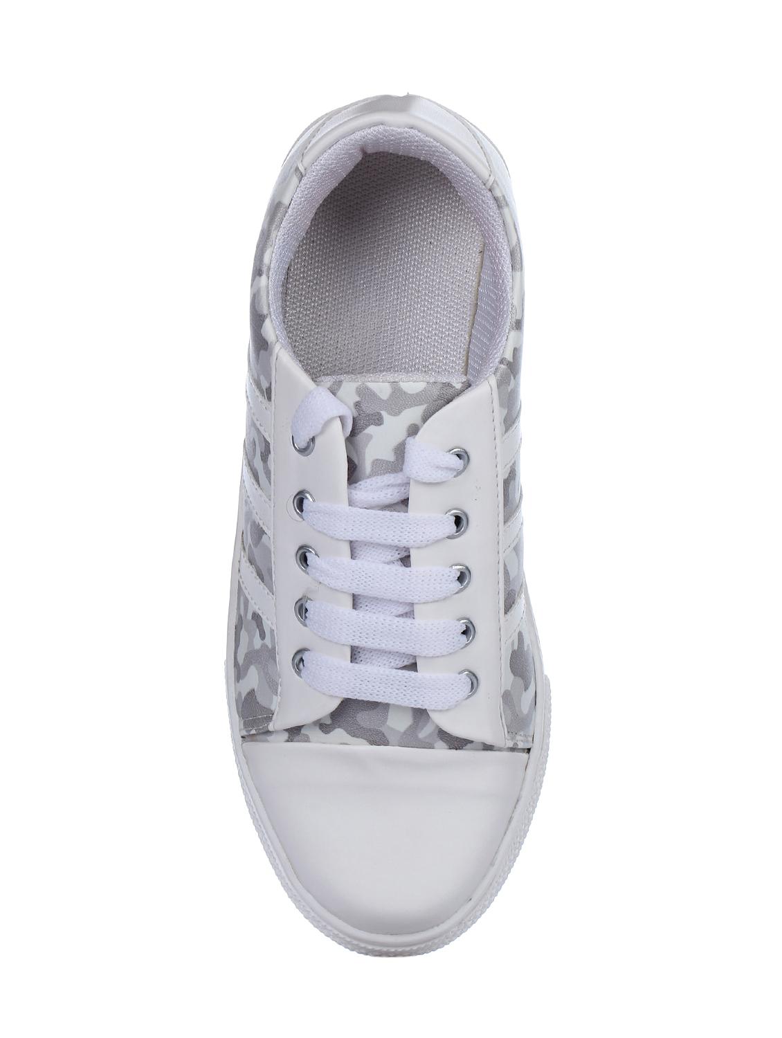 white lace-up sneakers - 15444416 - Zoom Image - 4