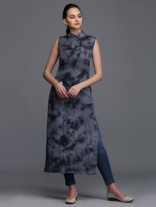 straight printed kurta - 15445053 - Standard Image - 1