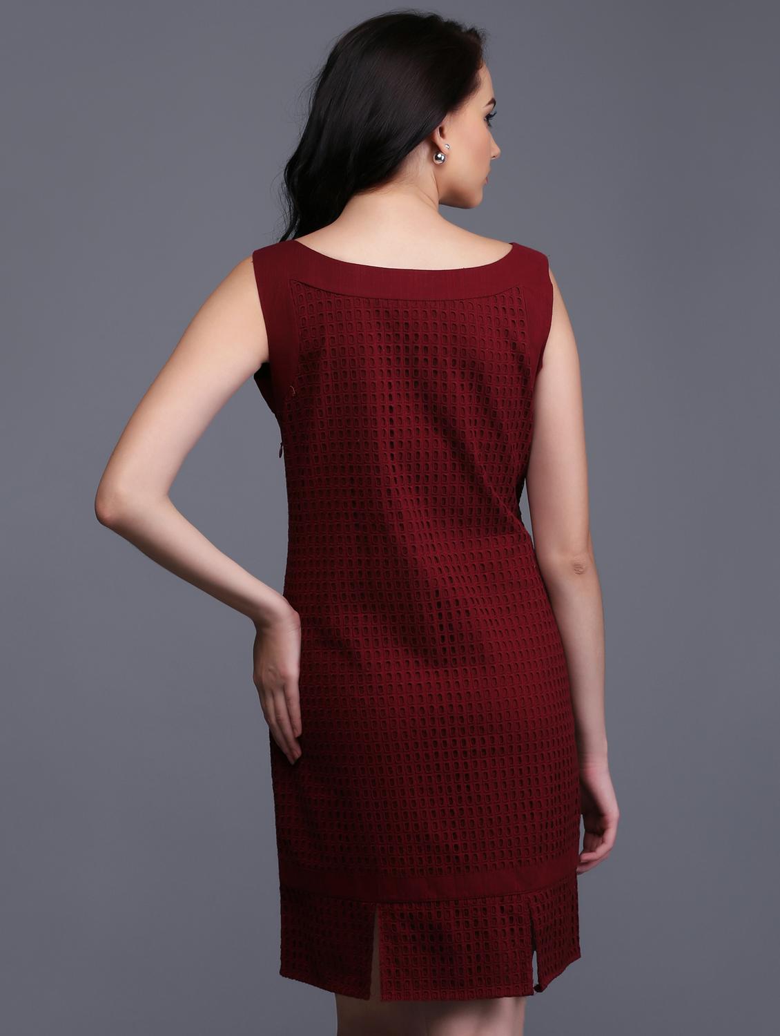 Boat Neck Sheath Dress - 15445183 - Zoom Image - 4