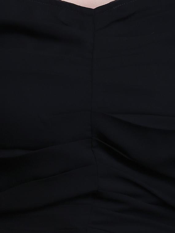 off shoulder pleated crop top - 15445243 - Zoom Image - 4