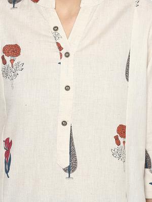 straight printed kurta - 15451653 - Standard Image - 4