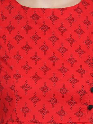 High slit printed kurta - 15451853 - Standard Image - 4