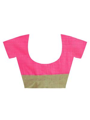 contrast border jamdani saree with blouse - 15452386 - Standard Image - 4