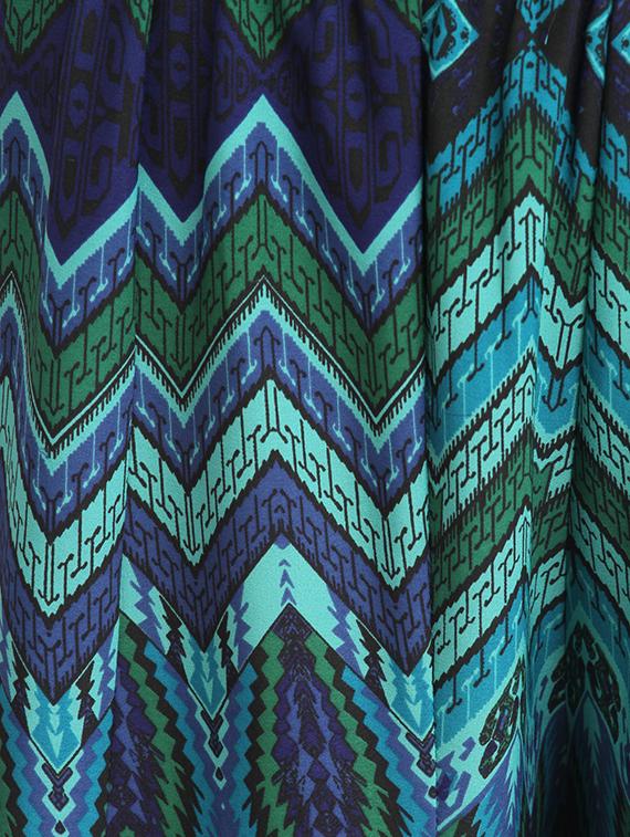 blue crepe flared palazzo - 15452718 - Zoom Image - 4