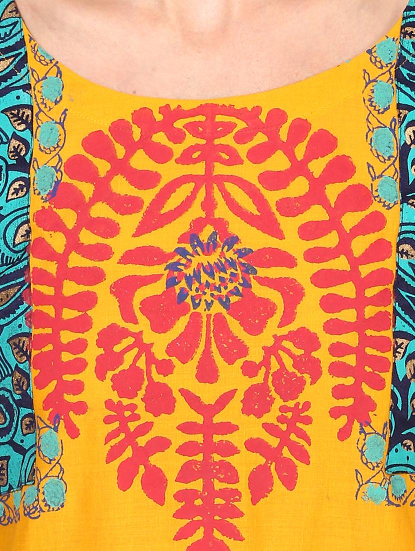straight printed kurta - 15454809 - Zoom Image - 4