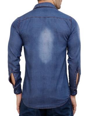red cotton reversible casual shirt - 15455469 - Standard Image - 7