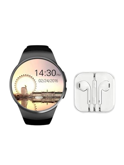 zoom star y1 black smart watch with earphone- tld585 - 15458029 - Very Small Image - 1