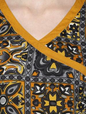 printed angrakha kurti - 15458308 - Standard Image - 4