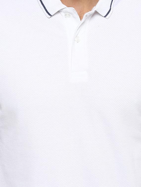 white polo t-shirt - 15459066 - Zoom Image - 4