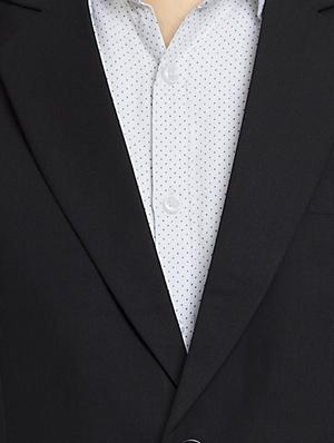 black cotton formal blazer - 15459256 - Standard Image - 4