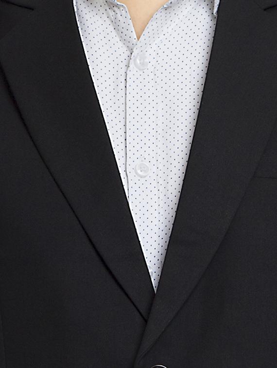 black cotton formal blazer - 15459256 - Zoom Image - 4