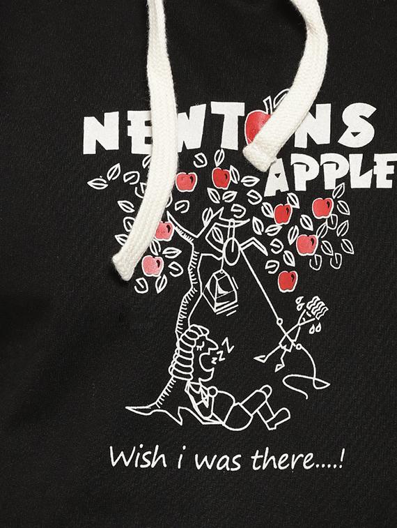black chest print sweatshirt - 15460137 - Zoom Image - 4