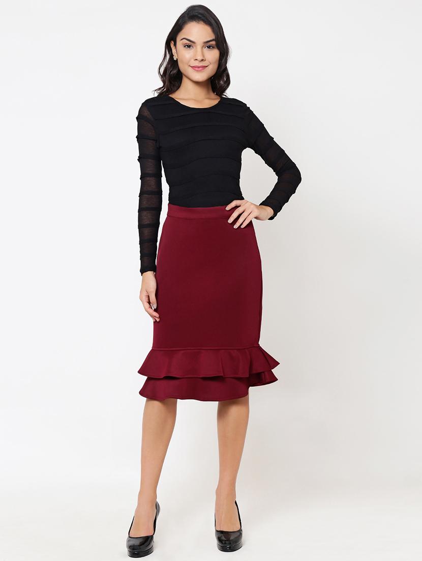 high waist ruffled skirt - 15460935 - Zoom Image - 4
