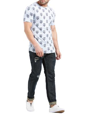 blue cotton ripped jeans - 15461079 - Standard Image - 4